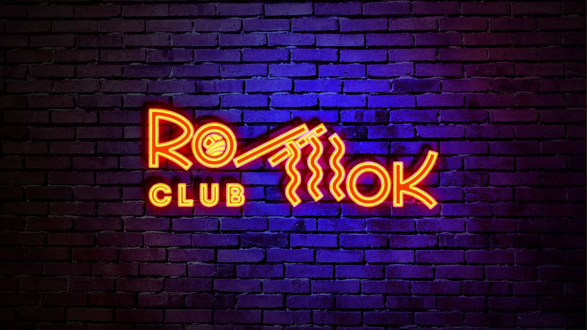 Разработка интерьерной вывески суши-бара «Roll Wok Club» в Кирсе